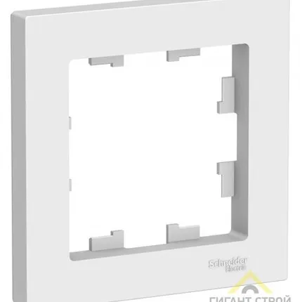Фото №0 Рамка 1-м. ATLAS DESIGN бел. SchE ANT000101