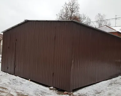 фото Строительство гаража