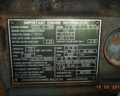 фото Головка блока двигателя (D-924 TI-E)-(A2) LIEBHNERR-LC-924 литронник 2005г.