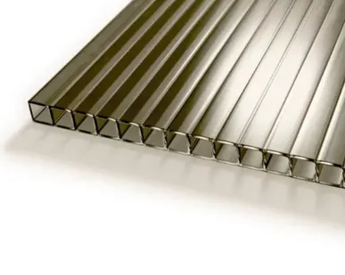 фото СОТОВЫЙ ПОЛИКАРБОНАТ (БРОНЗА КОРИЧНЕВЫЙ) (2100*6000*4)