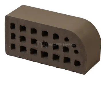 фото Кирпич фасонный керамический «Коричневый» пустотелый утолщенный профиль Б