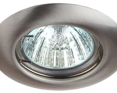 фото Светильник ST3 SN штампован. MR16 12В 50Вт сатин никель ЭРА C0043803