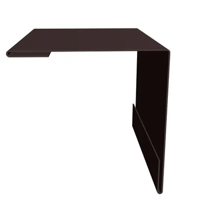 Фото №0 Угол внешний простой фальц 0,5 GreenCoat Pural BT с пленкой RR 887 шоколадно-коричневый (RAL 8017 шоколад)