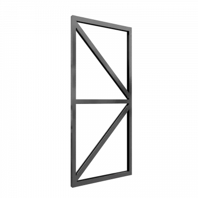 Фото №0 Дополнительная дверь для теплицы ЧЕЛСИ, цвет Серый графит (RAL 7024)