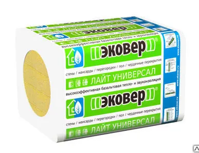 фото Утеплитель ЭКОВЕР лайт универсал 28 (1000х600х50) 12 шт (0,36 м3)