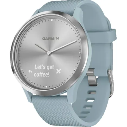 Фото №0 Часы Garmin vivomove HR Sport Silver with Seafoam Silicone морская пена