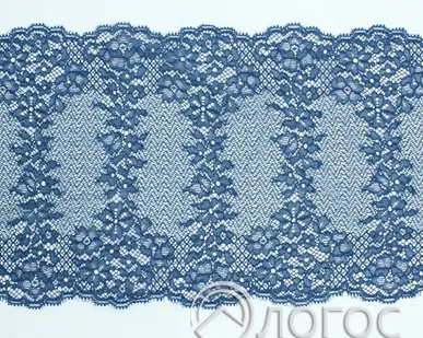 фото Кружево стрейч 190 мм 031 И, сини