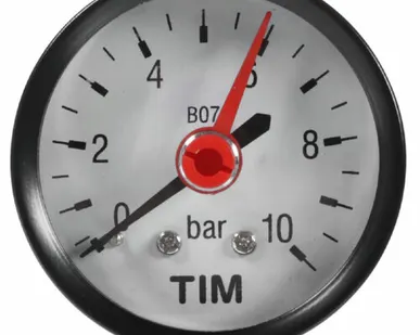 фото Манометр тыльный 10 бар (АКСИАЛЬНЫЙ)
