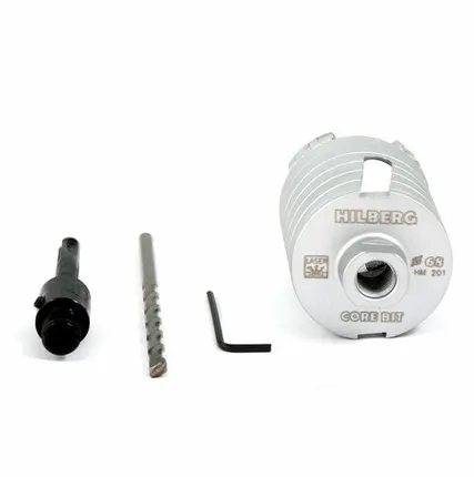 Фото №0 Коронка алмазная 68 мм по железобетону Hilberg Laser HM201 TRIO-DIAMOND