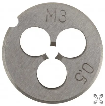 Фото №0 Плашка метрическая М3*0.5 мм 70820