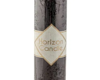 фото Свеча СТОЛБИК h200d70 мм ЧЕРНАЯ "Horizon Candles"