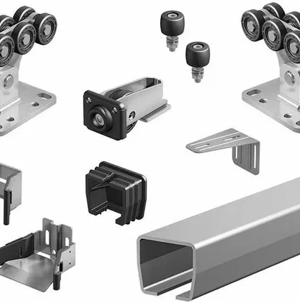 Фото №0 Комплект для откатных ворот "ALUTECH" (Алютех) Комплект без балки (до 300 кг.)
