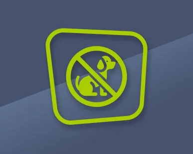 фото Наклейка «Запрещен вход с животными».