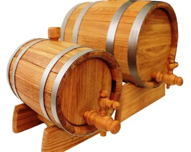 фото Дубовая бочка 10 л "Эк2" на подставке с краном