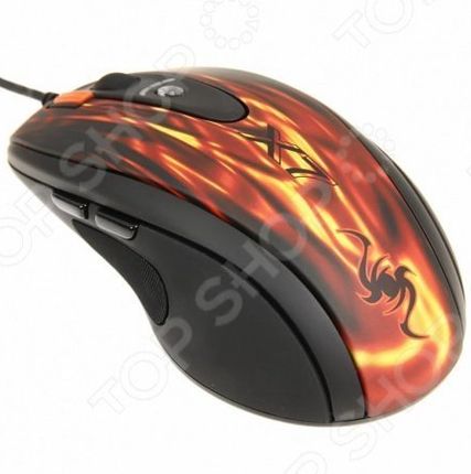 Фото №0 Мышь A4Tech XL-750BK Red USB