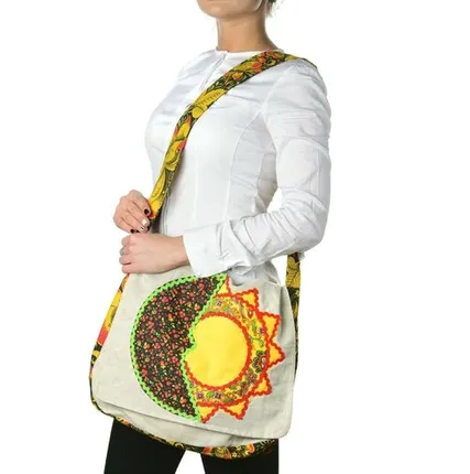 Фото №0 Сувенир СУМКА «ДЕНЬ-НОЧЬ» льняная