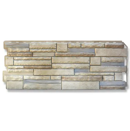 Фото №0 Фасадная панель (АП) "СКАЛИСТЫЙ КАМЕНЬ" Альпы КОМБИ 1160*450 мм (раб.размер 1100*420)