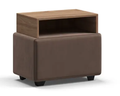 фото Тумба BOSS велюр MONOLIT Мокко, Орех Селект