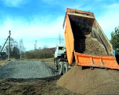 фото песок.гравий.щебеь