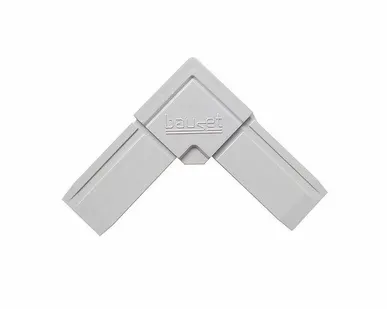 фото Уголок BAUSET ABS для профиля МС с пазом под кронштейн, белый