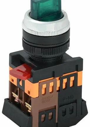 Фото №0 Переключатель АNС-22-2 на 2 фикс.полож.зеленый неон/...