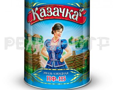 фото Эмаль ПФ-115  0,9кг ультрамарин КАЗАЧКА (14) П