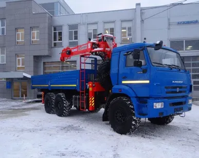 фото КАМАЗ 43118 с КМУ Kanglim KS1256G-II