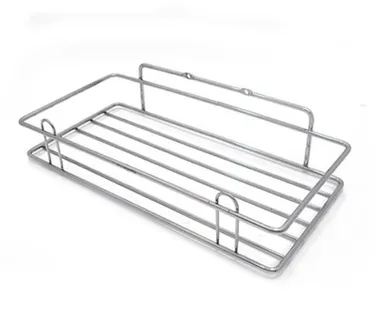 фото Полка для ванной прямая 1-но ярусная хром зеркальный крашенная