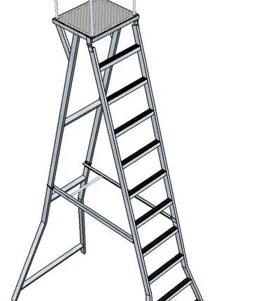 Фото №0 Лестница с площадкой Л-312А (3 м)