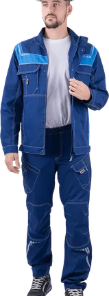 Фото №0 Куртка ПЕРФЕКТ летняя, синий-василек