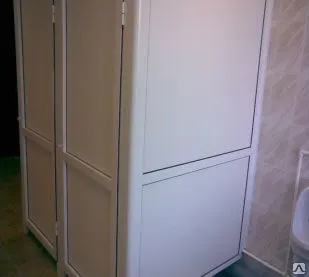 Фото №0 Перегородки и кабинки сантехнические из алюминия с монтажом.