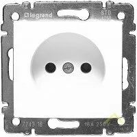 фото Механизм розетки силовой 1-м СП VALENA без заземления белый Legrand 774416
