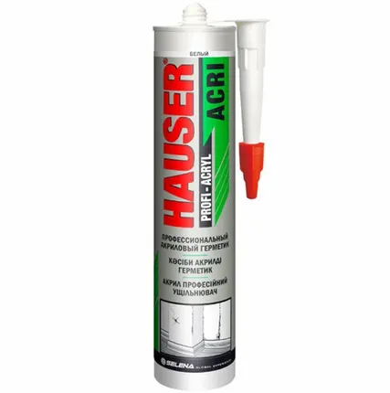 Фото №0 Герметик Hauser ACRI акриловый 260 мл. белый
