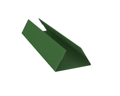 фото Планка стыковочная составная нижняя 0,45 PE с пленкой RAL 6002 лиственно-зеленый