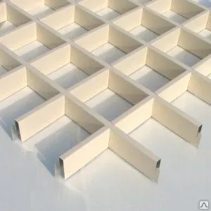 Фото №0 Грильято решетка 120х120 (h=50), светло-бежевый