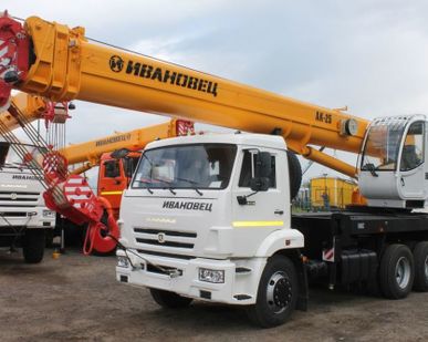 фото Автокран 25 тонн Камаз 65115 6х4 КС 45717К-1Р Ивановец ОВОИД