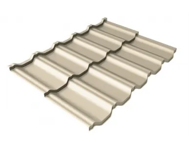 фото Металлочерепица Kvinta Uno Светлая Слоновая кость RAL 1015