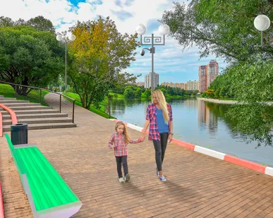 фото Композитные опоры для парков