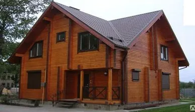 фото Дома из клееного профилированного бруса