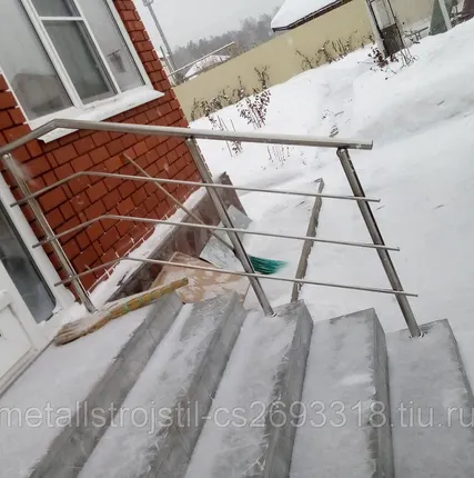 Фото №0 Сборные перила из нержавейки