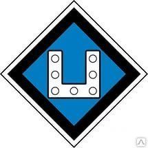 Фото №0 Знак «Включить ток на электровозе» (450*450 мм)