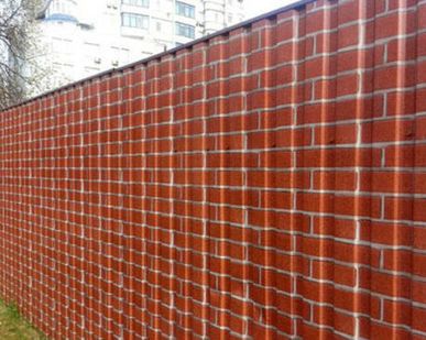 фото Заборы из профнастила