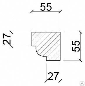 фото Наличник Н 001 известняк белый 5 кг/м.п.
в