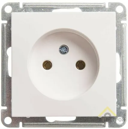 Фото №0 Механизм розетки 1-м СП W59 16А б/ заз. бел. SchE RS16-153-1-86