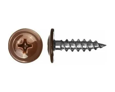 фото Саморез 4,2х19 RAL8017 острый