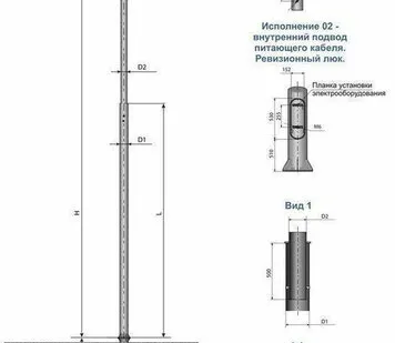 фото Опора силовая фланцевая цилиндрическая СФ-700-9,0-(**)-ц