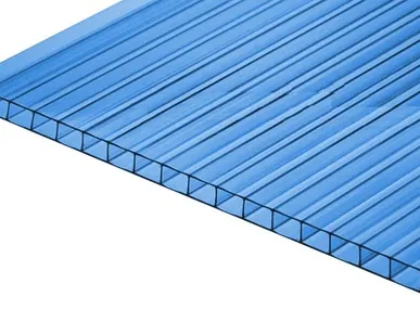 фото Сотовый поликарбонат CARBOGLASS ГОСТ Синий 4 мм (2,1*12 м)