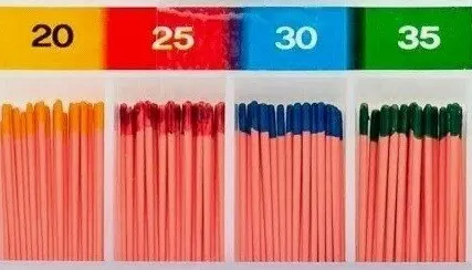 Фото №0 Штифты гуттаперчевые №15-40(120шт) Медента