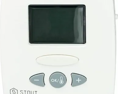 фото Термостат комнатный электронный STOUT WFHT-LCD. С выносным датчиком