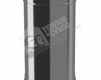 фото Труба ТТ-Р 500 с хомутом AISI 304 0,8 мм / AISI 304 120/220